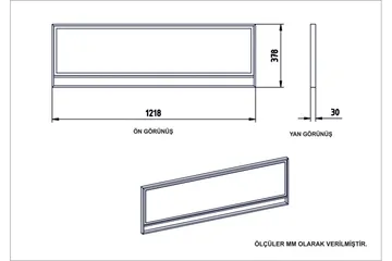 Peili Uchytil 122 cm - Kulta/Musta - Sisustustuotteet - Peili