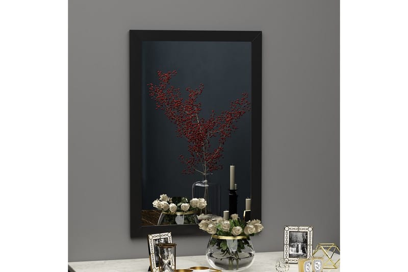 Peili Vanomi 50 cm Suorakaide - Musta - Sisustustuotteet - Peili