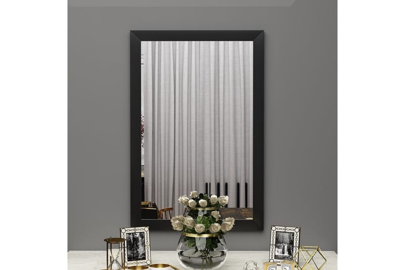 Peili Vanomi 50 cm Suorakaide - Musta - Sisustustuotteet - Peili