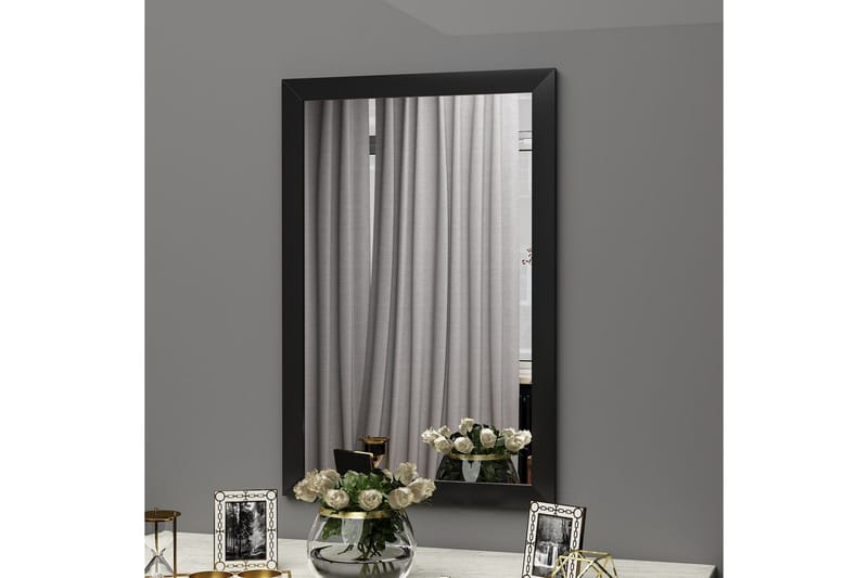 Peili Vanomi 50 cm Suorakaide, Musta