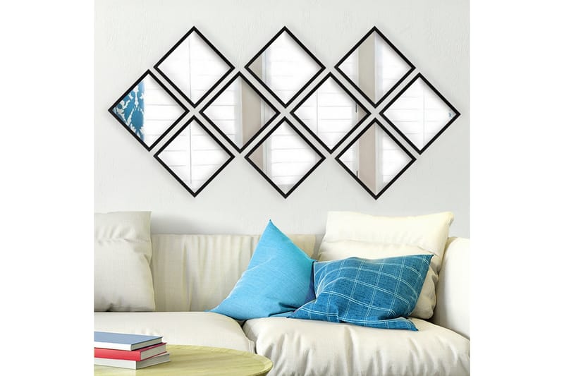 Peili Velservrook - Hopea/Musta - Sisustustuotteet - Peili