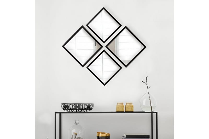 Peili Velservrook - Hopea/Musta - Sisustustuotteet - Peili