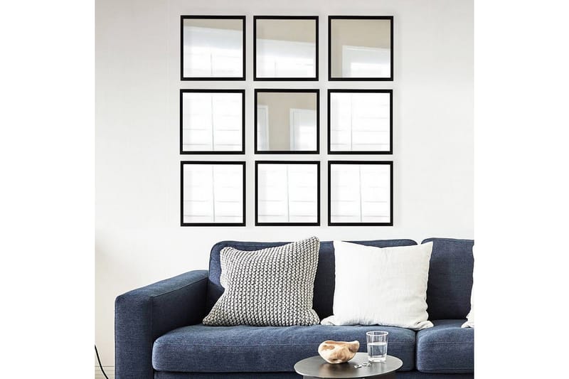 Peili Velservrook - Hopea/Musta - Sisustustuotteet - Peili