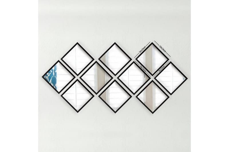 Peili Velservrook - Hopea/Musta - Sisustustuotteet - Peili