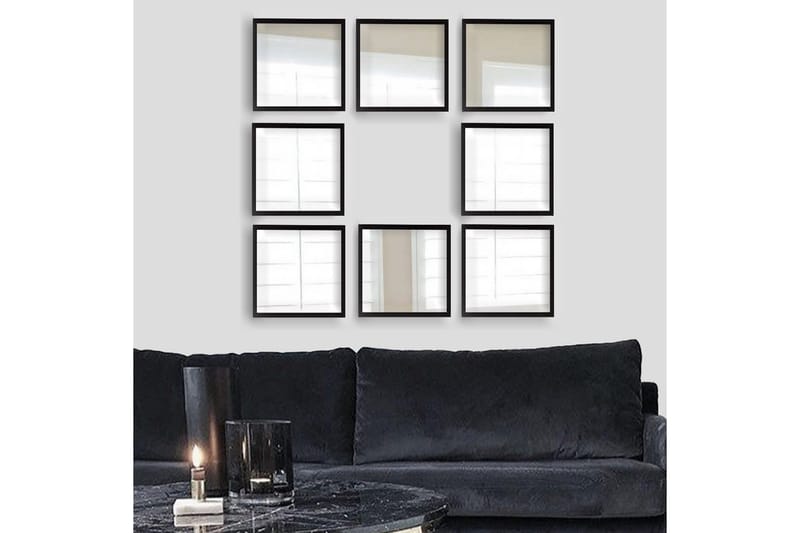 Peili Velservrook - Hopea/Musta - Sisustustuotteet - Peili