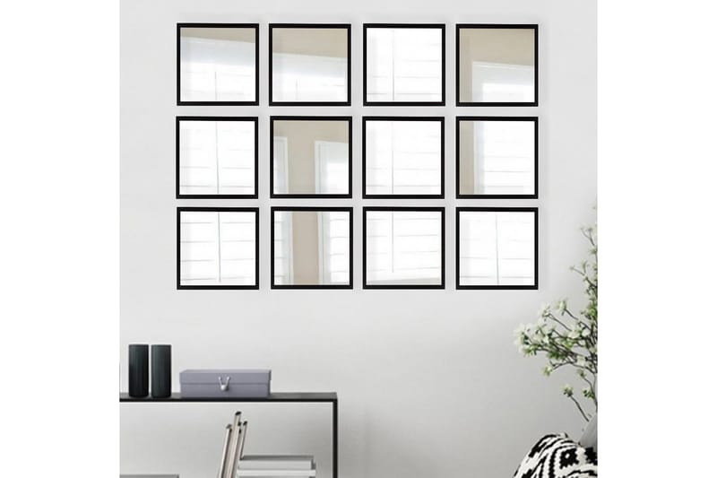 Peili Velservrook - Hopea/Musta - Sisustustuotteet - Peili