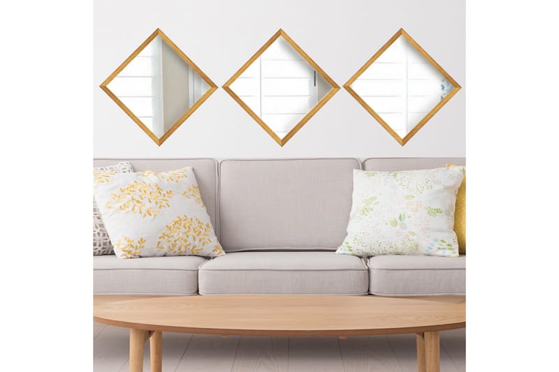 Peili Velservrook - Kulta/Hopea - Sisustustuotteet - Peili