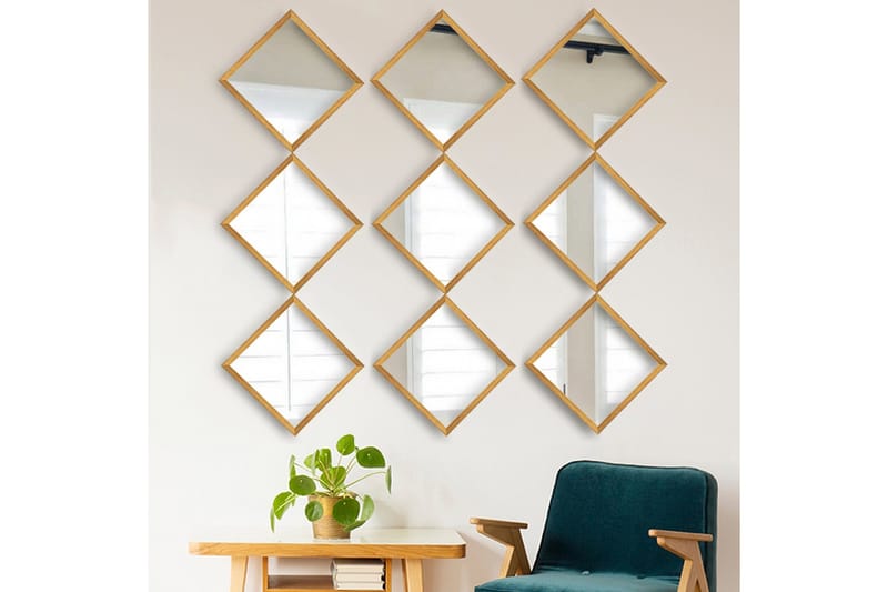 Peili Velservrook - Kulta/Hopea - Sisustustuotteet - Peili