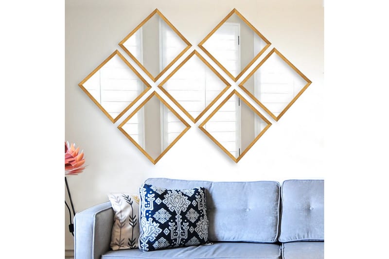 Peili Velservrook - Kulta/Hopea - Sisustustuotteet - Peili