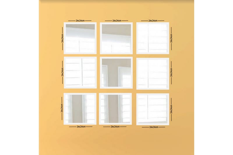 Peili Velservrook - Valkoinen/Hopea - Sisustustuotteet - Peili