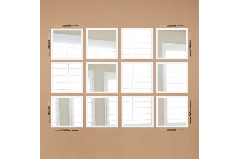 Peili Velservrook, Valkoinen/Hopea