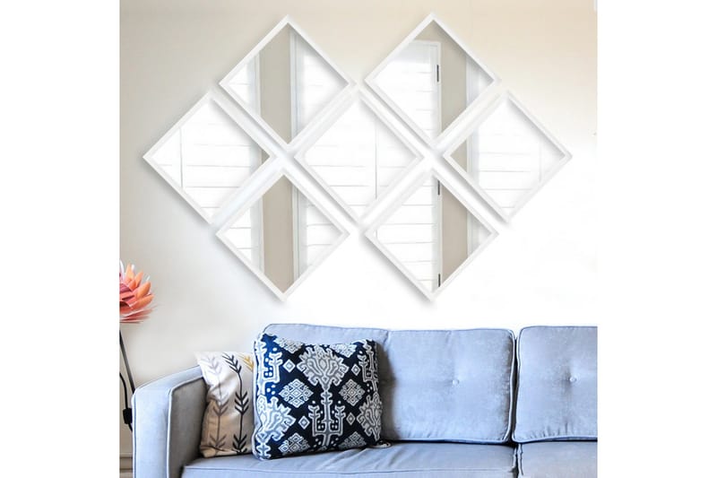 Peili Velservrook - Valkoinen/Hopea - Sisustustuotteet - Peili