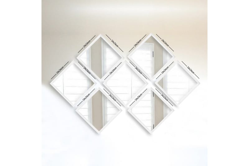 Peili Velservrook, Valkoinen/Hopea