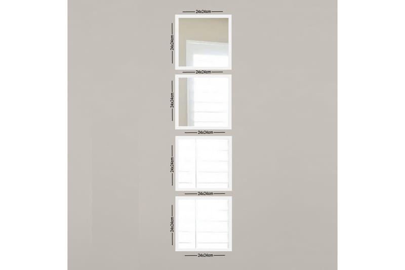 Peili Velservrook, Valkoinen/Hopea