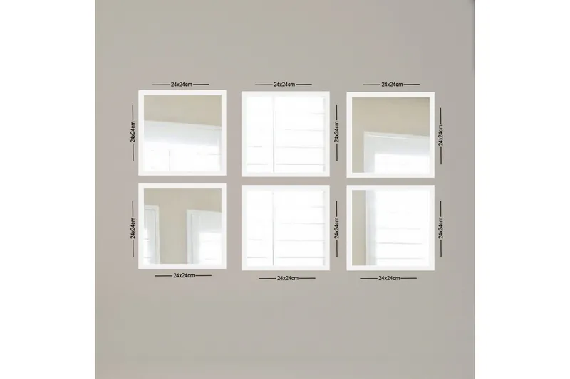 Peili Velservrook, Valkoinen/Hopea