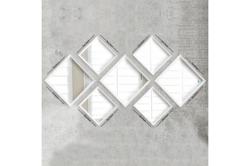 Peili Velservrook - Valkoinen/Hopea - Sisustustuotteet - Peili