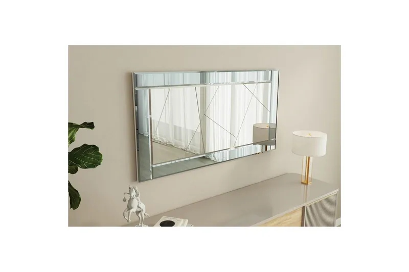 Peili Virlin Savunharmaa / Valkoinen - Savunharmaa / Valkoinen - Sisustustuotteet - Peili