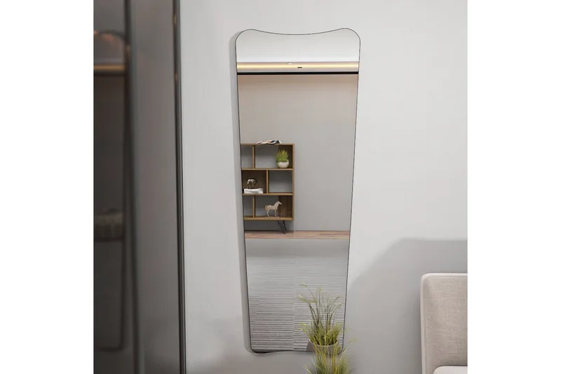 Peili Vitros Musta - Musta - Sisustustuotteet - Peili - Lattiapeili