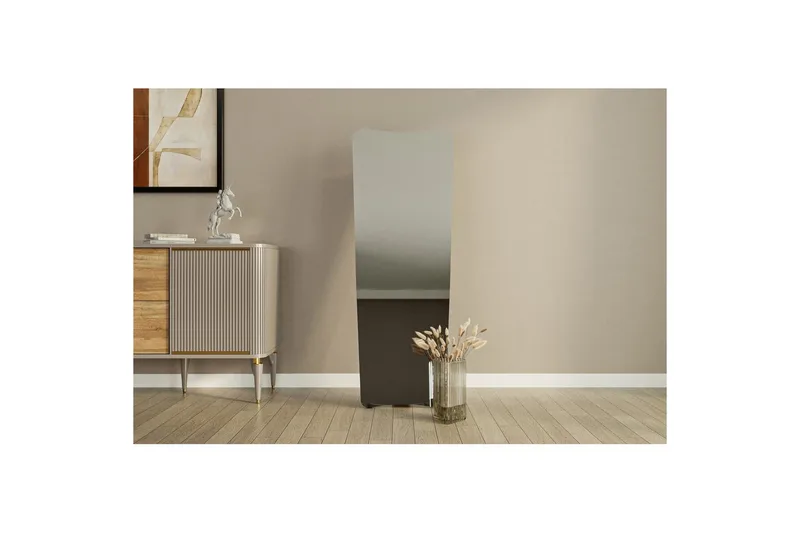 Peili Vitros Musta - Musta - Sisustustuotteet - Peili - Lattiapeili