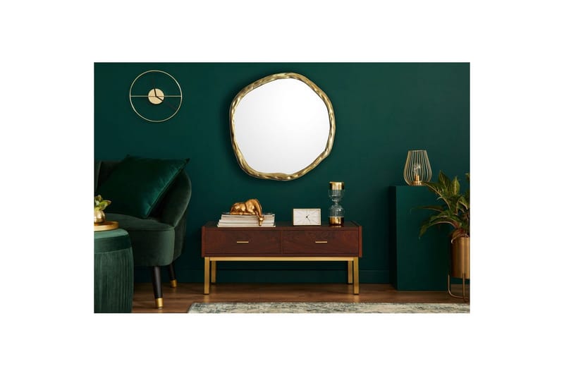 Peili Wohnling Epäkeskeinen metallikehys pyöreä 60 cm - Sisustustuotteet - Peili