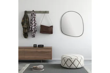 Peili Wohnling Epäkeskeinen paksu metallikehys soikea 60 cm - Sisustustuotteet - Peili