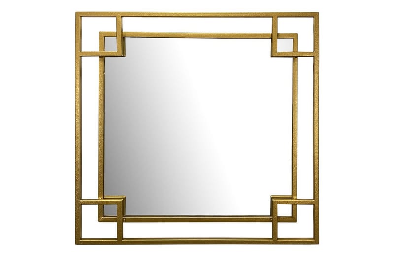 Peili Wohnling Neliö geometrinen 60 cm metallikehys moderni - Sisustustuotteet - Peili