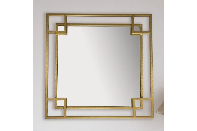 Peili Wohnling Neliö geometrinen 60 cm metallikehys moderni - Sisustustuotteet - Peili