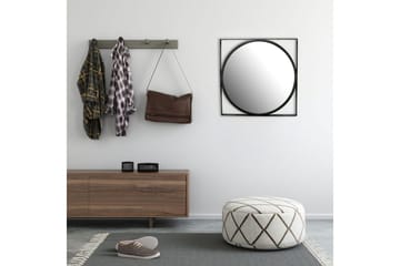 Peili Wohnling Neliökehys pyöreä 54 cm moderni - Sisustustuotteet - Peili