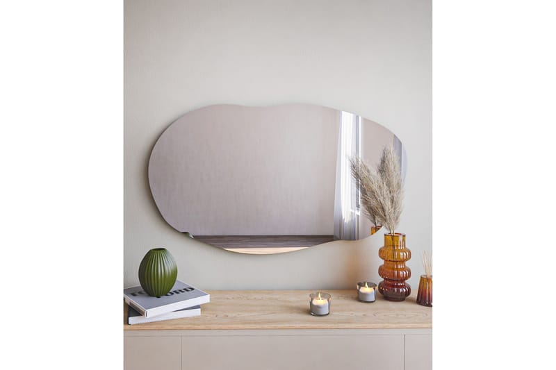 Peili Zeo 52 cm Suorakaide - Musta - Sisustustuotteet - Peili