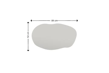Peili Zeo 52 cm Suorakaide - Musta - Sisustustuotteet - Peili
