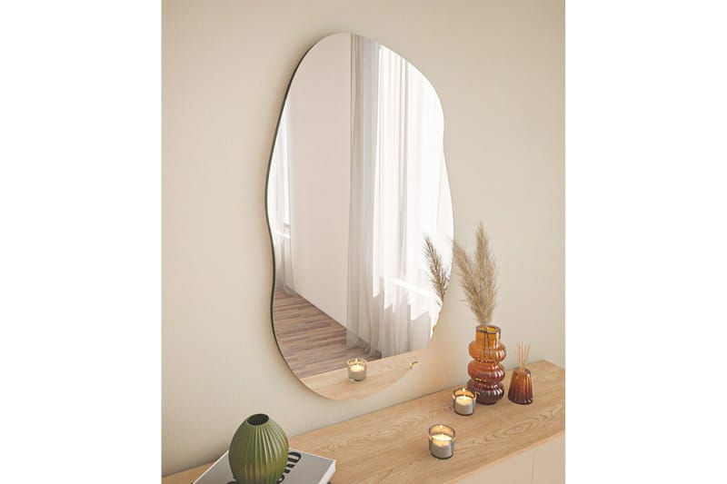 Peili Zeo 52 cm Suorakaide - Musta - Sisustustuotteet - Peili