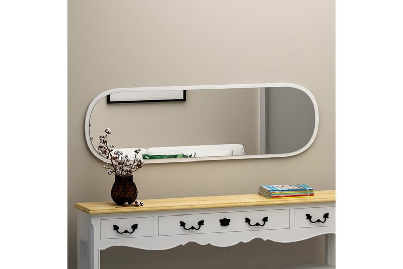 Peili Zeos 40 cm Suorakaide - Valkoinen - Sisustustuotteet - Peili