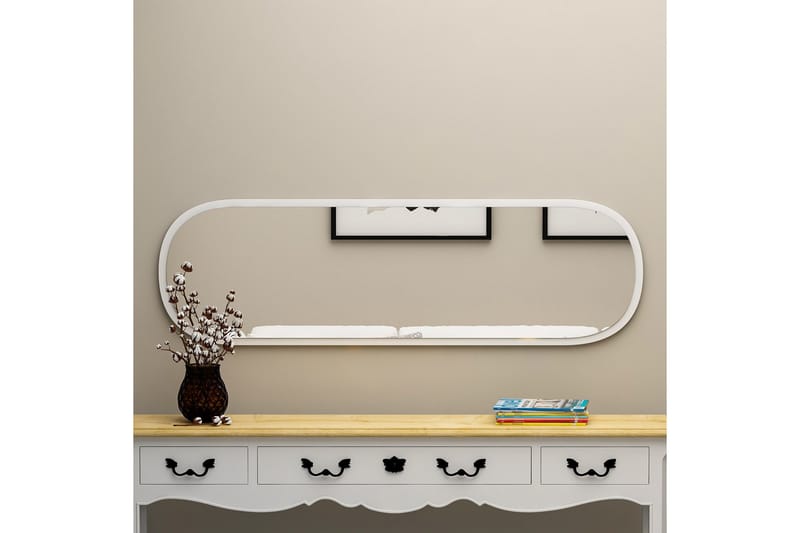 Peili Zeos 40 cm Suorakaide - Valkoinen - Sisustustuotteet - Peili