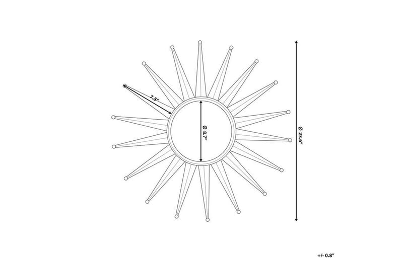 Peili Perelli 60 cm - Sisustustuotteet - Peili