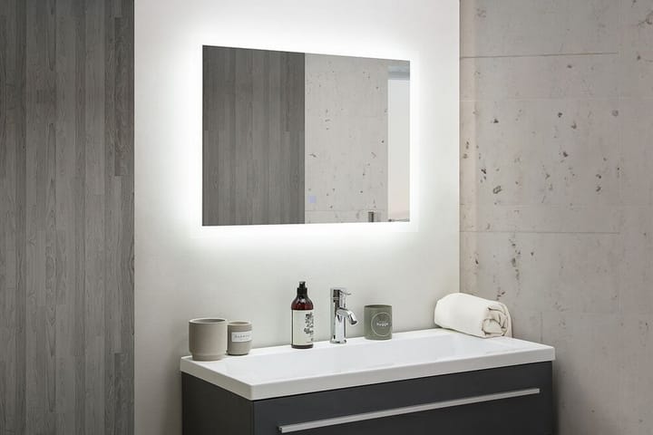 Peili Purefoy LED 60x80 cm - Hopea - Kylpyhuoneen peilit - Peili - Kylpyhuonepeili valaistuksella