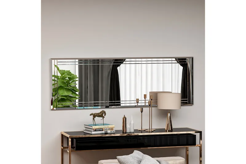 Peili Pauli 40 cm Suorakaide - Valkoinen - Sisustustuotteet - Peili