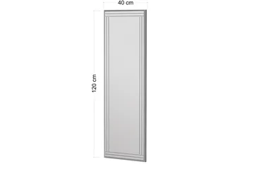 Peili Pauli 40 cm Suorakaide - Valkoinen - Sisustustuotteet - Peili