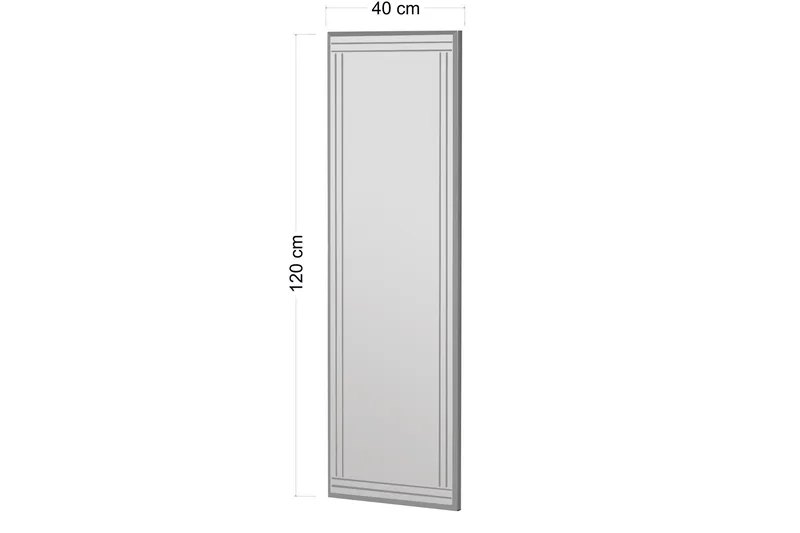 Peili Pauli 40 cm Suorakaide - Valkoinen - Sisustustuotteet - Peili