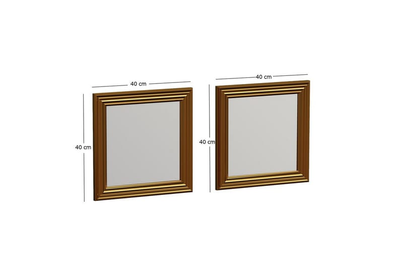 Peilisetti (2 kappaletta) Dorougradwyn Kulta - Kulta - Sisustustuotteet - Peili