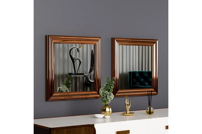 Peilisetti (2 kappaletta) Dorougradwyn Pronssi - Pronssi - Sisustustuotteet - Peili