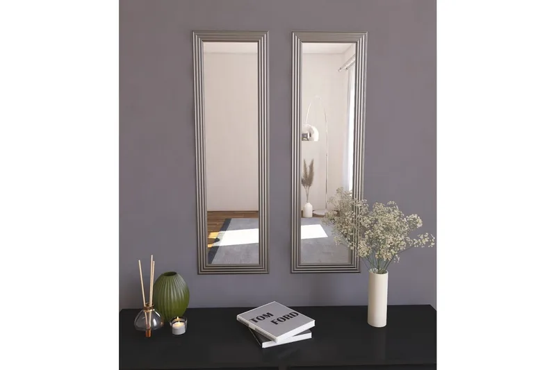 Peilisetti (2 kappaletta) Miyoshi Hopea - Hopea - Sisustustuotteet - Peili