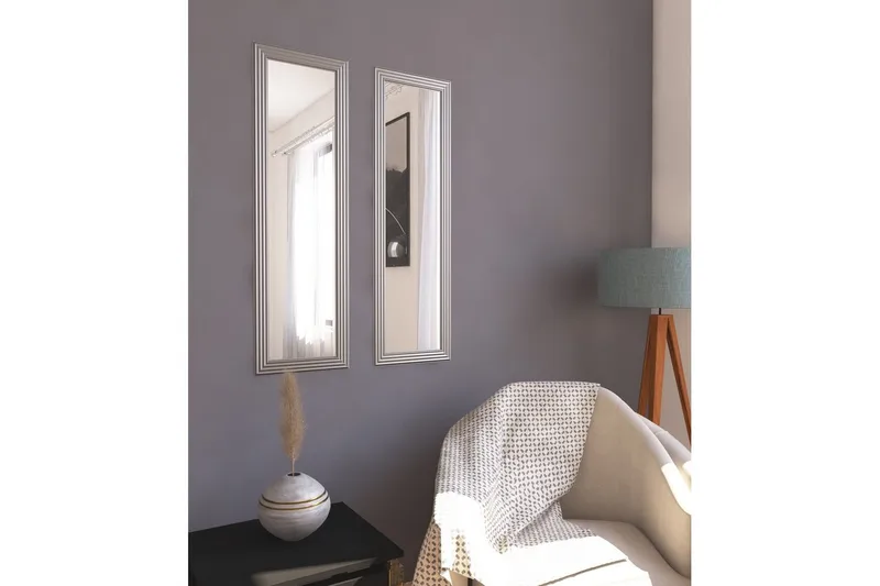 Peilisetti (2 kappaletta) Miyoshi Hopea - Hopea - Sisustustuotteet - Peili