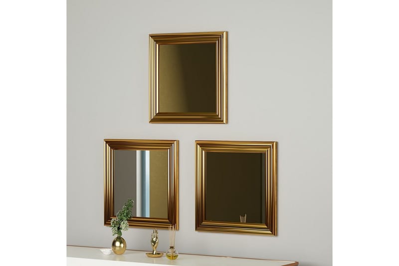 Peilisetti (3 kappaletta) Gausberto Kulta - Kulta - Sisustustuotteet - Peili