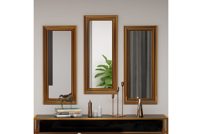 Peilisetti (3 kappaletta) Sudavia Pronssi - Pronssi - Sisustustuotteet - Peili