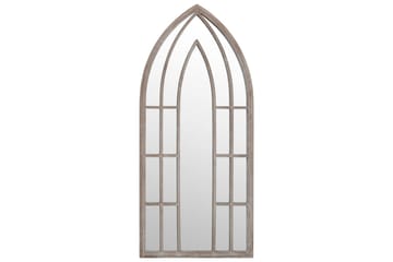 Puutarhapeili hiekka 100x45 cm rauta ulkokäyttöön - Kerma - Sisustustuotteet - Peili