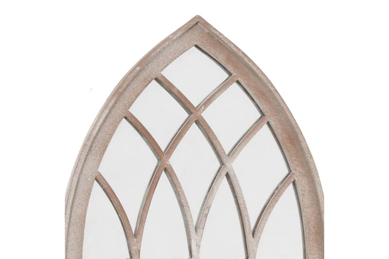 Puutarhapeili hiekka 70x30 cm rauta ulkokäyttöön - Kerma - Sisustustuotteet - Peili
