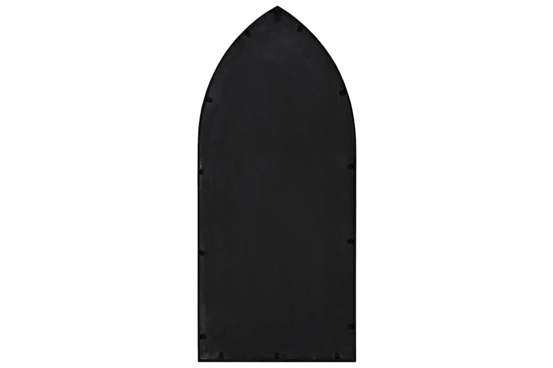 Puutarhapeili musta 100x45 cm rauta ulkokäyttöön - Musta - Sisustustuotteet - Peili