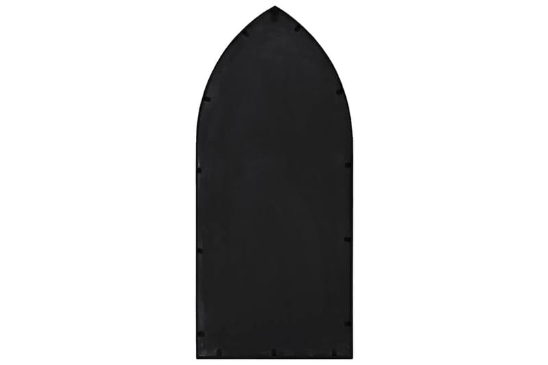 Puutarhapeili musta 100x45 cm rauta ulkokäyttöön - Musta - Sisustustuotteet - Peili