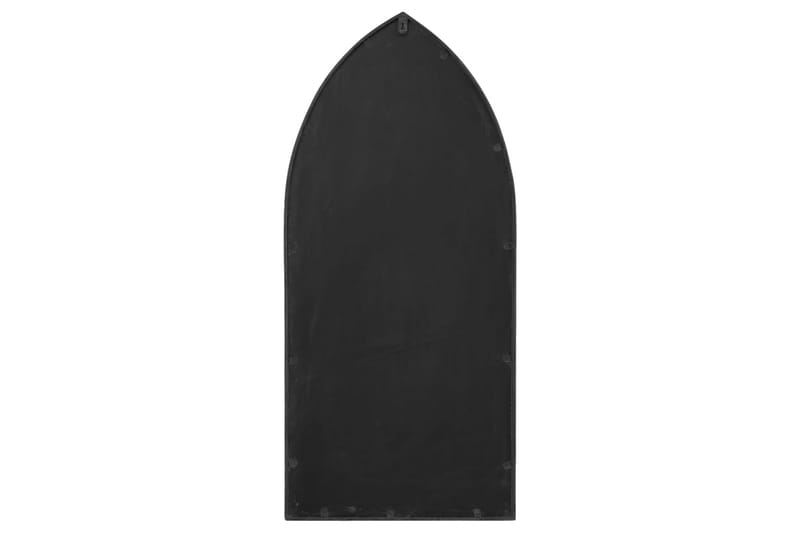 Puutarhapeili musta 70x30 cm rauta ulkokäyttöön - Musta - Sisustustuotteet - Peili