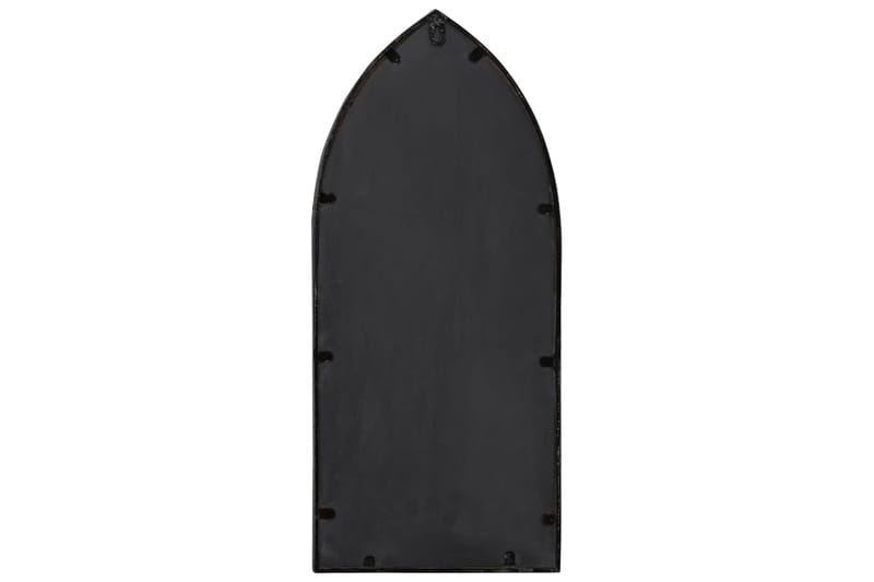 Puutarhapeili musta 70x30 cm rauta ulkokäyttöön - Musta - Sisustustuotteet - Peili